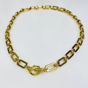 Gold Plated Link Chain Necklace